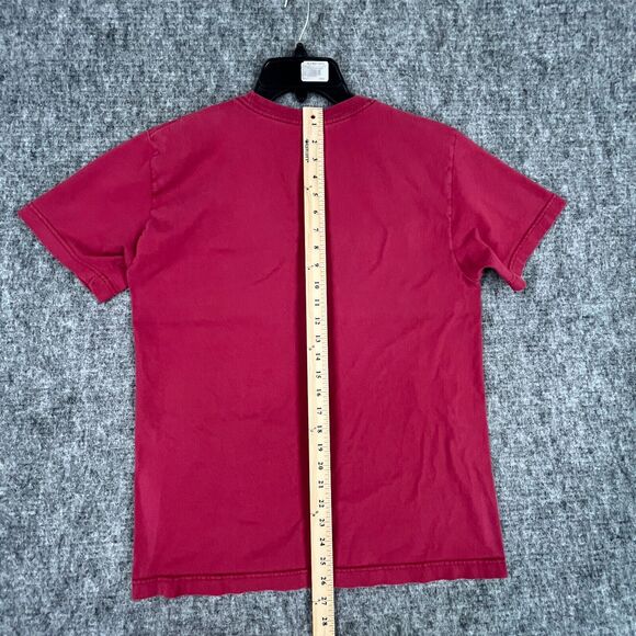 NIKE SHIRT MENS MEDIUM RED JUST DO IT SWOOSH REGUALR FIT TEE‎ COTTON SPORTS - Picture 5 of 7